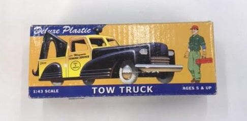 Dimestore 20065 1:43 Tow Truck Plastic Toys of the 40's and 50's