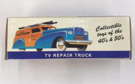 Dimestore 20051 1:43 TV Repair Truck Plastic Toys of the 40's and 50's