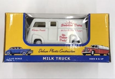 Dimestore 30060 1:43 Milk Truck Plastic Toys of the 40's and 50's
