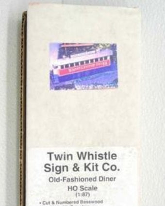 Twin Whistle Sign & Kit Co. HO Old-Fashion Diner Kit