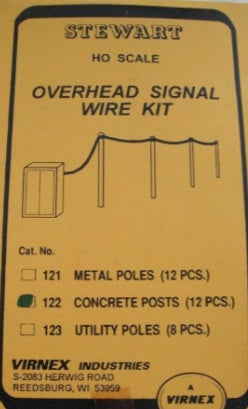 Stewart 122 HO Overhead Signal Wire Kit