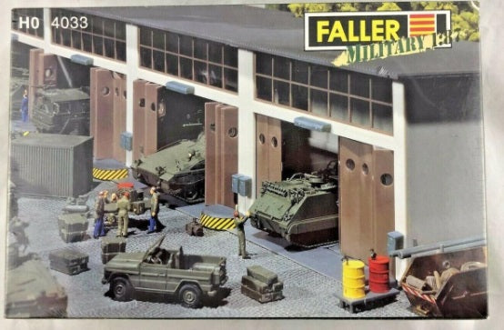 Faller 4033 HO Military Garage Repair Shop Kit