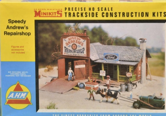AHM 5873 HO Speedy Andrew's Repairshop Building Kit Minikits
