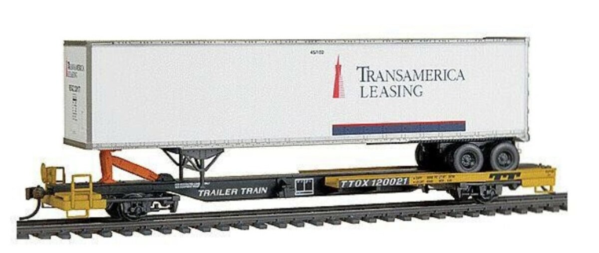 Walthers 932-39811 HO Trans America TTOX Front Runner W/45'  Van Trailer #120021