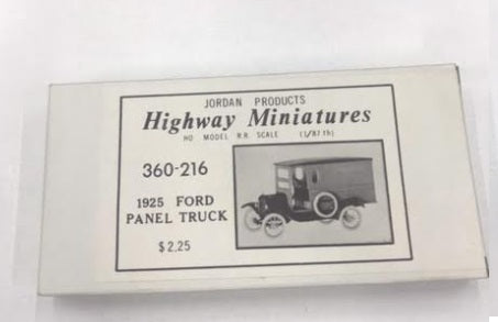 Highway Miniatures 360-216 HO 1925 Ford Panel Truck Kit