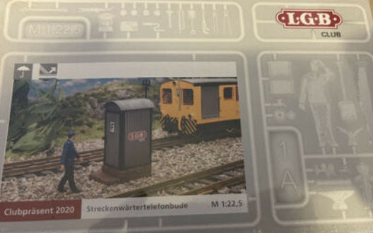 LGB G Scale Track-Side Telephone Booth Kit