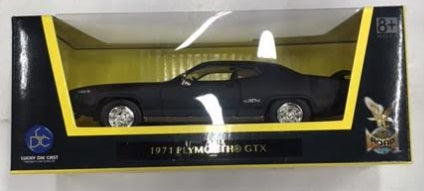 Road Signature 94218 1:43 Black 1971 Plymouth GTX