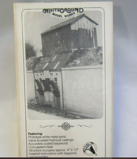 White Ground 4 HO East Broad Top Railroad Coaling Dock Kit