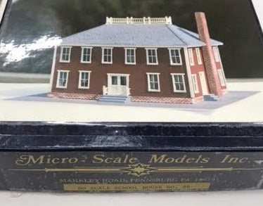 Micro-Scale Models 18 HO School House Building Kit