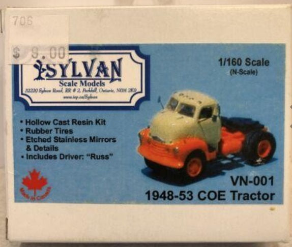 Sylvan Scale Models VN-001 N Scale 1948-53 COE Tractor Kit