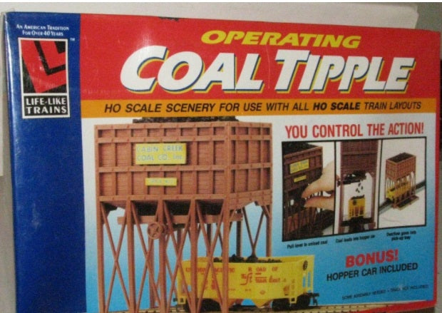 Life Like 8200 HO Scale Operating Coal Tipple