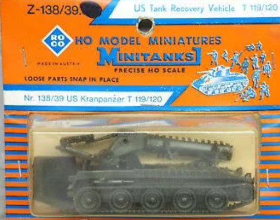 Roco Z-138/39 1:87 Minitanks US Tank Recovery Vehicle T 119/120
