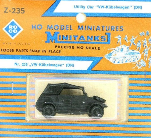 Roco Z-235 1:87 Minitanks Utility Car VW-Kubelwagon DR