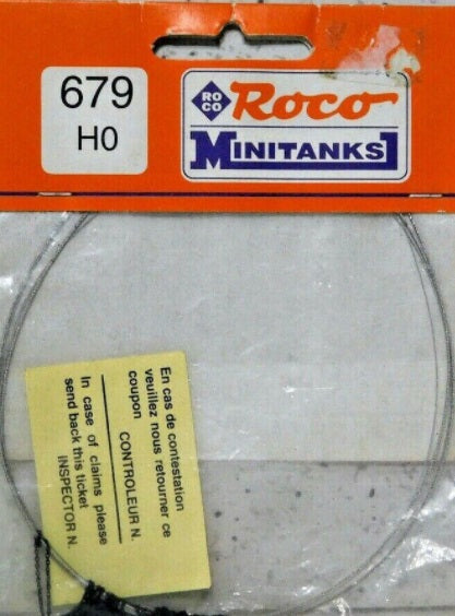 Roco 679 HO Minitanks Cable and Chain Tie Down Set