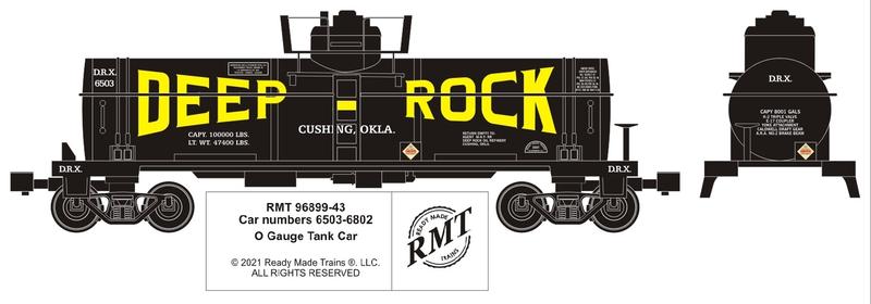 RMT 96899-43 O Deep-Rock Oil 8,000 Gallon Single Dome Tank Car