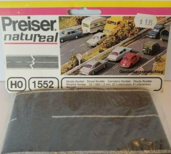 Preiser 1552 HO 70mm x 960mm x 2mm Street Flexible