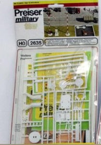 Preiser 2635 HO Military Airfield Accessories Plastic Model Kit