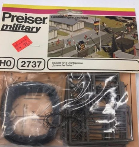 Preiser 2737 HO Military Barbed Wire Plastic Model Kit