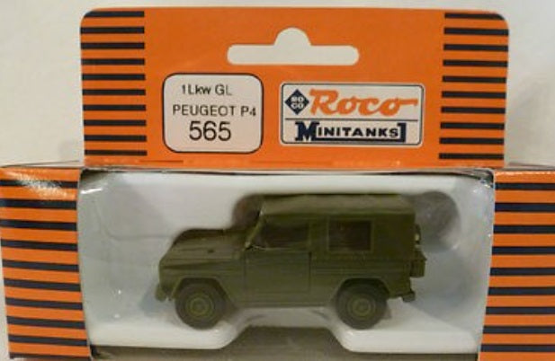 Roco 565 HO Minitanks 1 LKW GL Peugeot P4