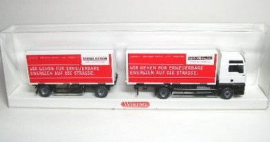 Wiking 5730942 HO Man TGA XXL Interchangeable Box Train Stiebel Eltron