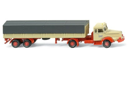 Wiking 8910436 HO Krupp Titan Flatbed Semitrailer