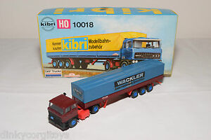 Kibri B-10018 HO DAF Trucks Wackenhut Trailer Truck Model Kit
