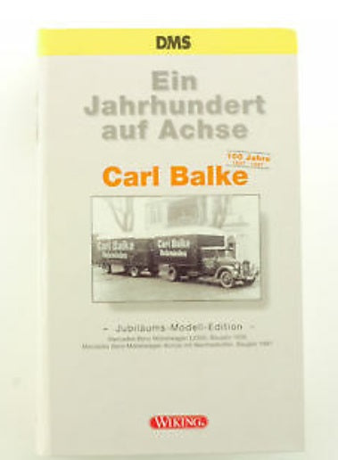 Wiking A Century on Axle DMS Carl Balke MB L