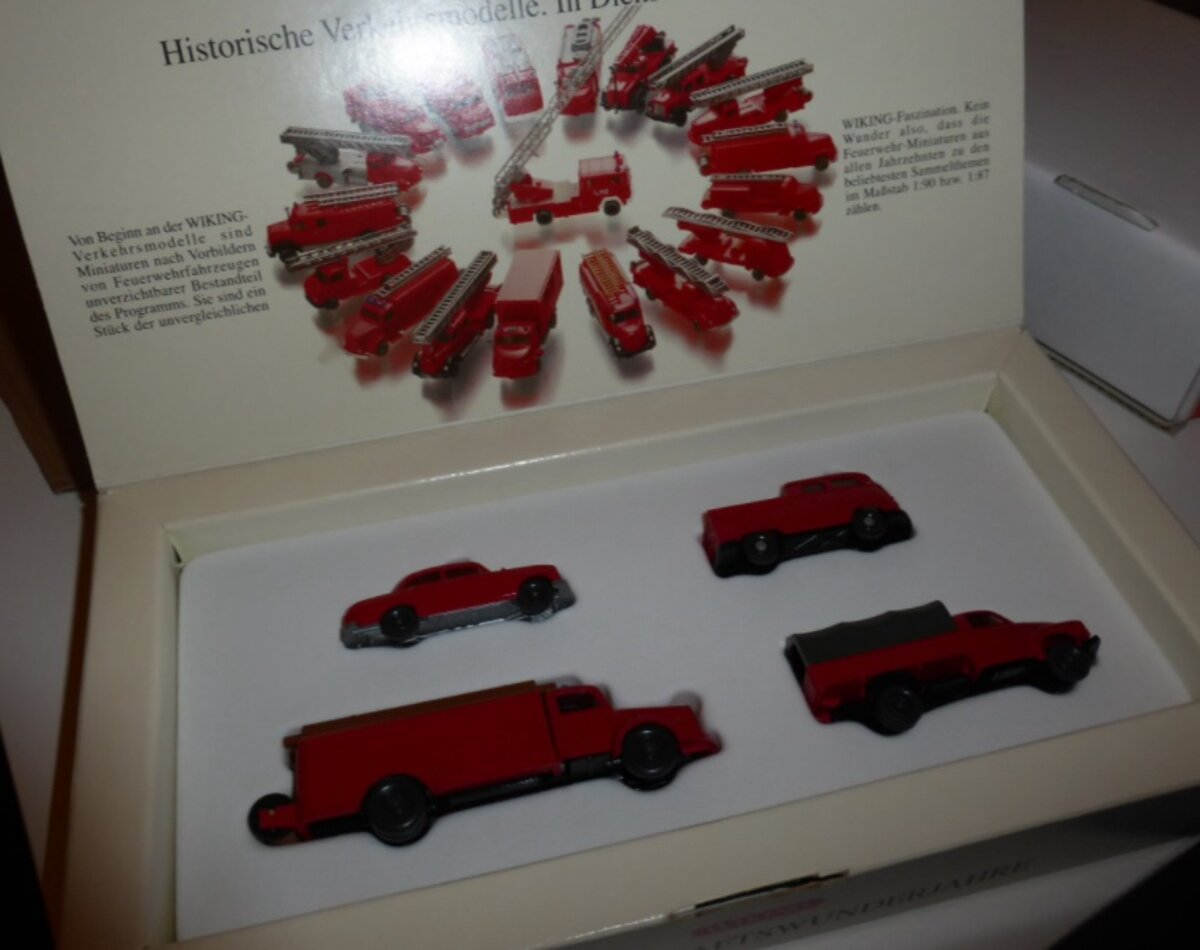 Wiking 9905248 HO The Economic Boom at German Fire Brigades Set