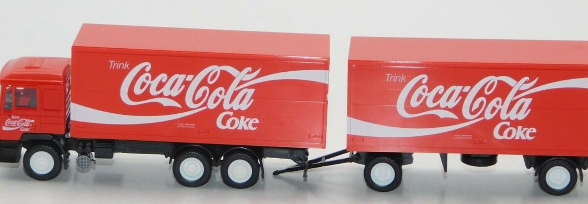 Herpa 400108 HO Coca-Cola Tractor Trailer