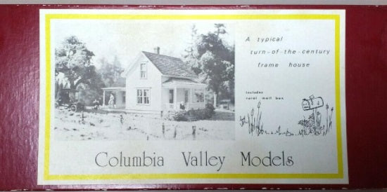 Columbia Valley Models 8702 HO Turn of the Century Dwelling Craftsman Kit