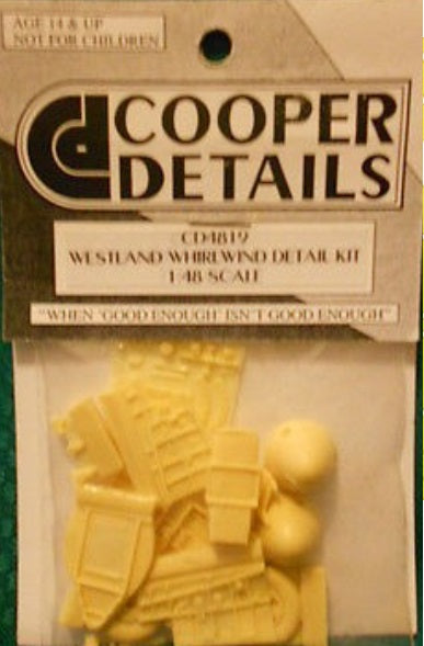 Cooper Details CD4819 1:48 Westland Whirlwind Detail Kit