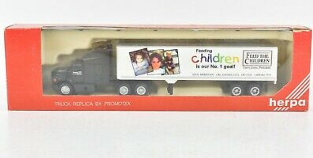 Herpa 1809 HO Larry Jones Feed the Children Tractor Trailer
