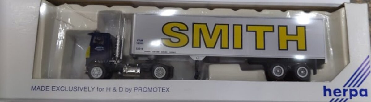 Herpa 2038 HO Smith Transport Tractor Trailer