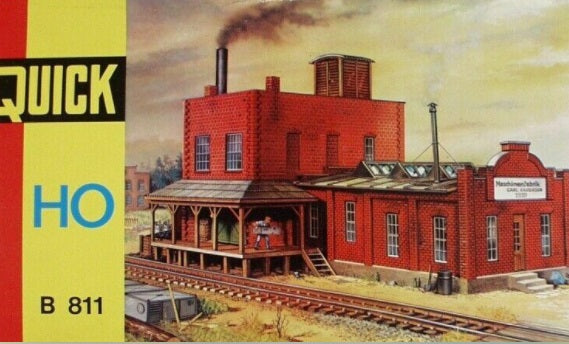 Quick B811 HO Old Fashion Factory w/ Loading Deck Kit