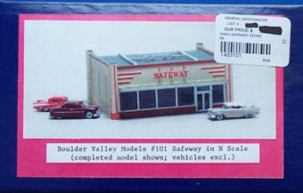 Boulder Valley 101 N Scale Safeway Model Building Kit