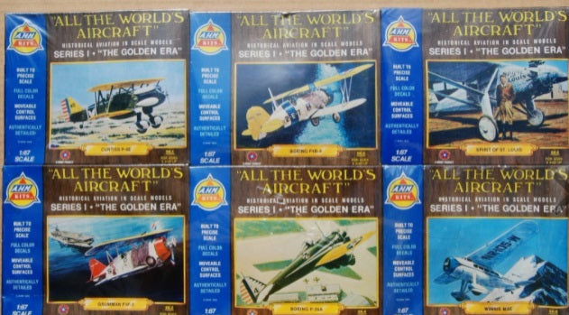 AHM 79-27 HO All the Worlds Aircraft Kit Gift Set Pack of 6