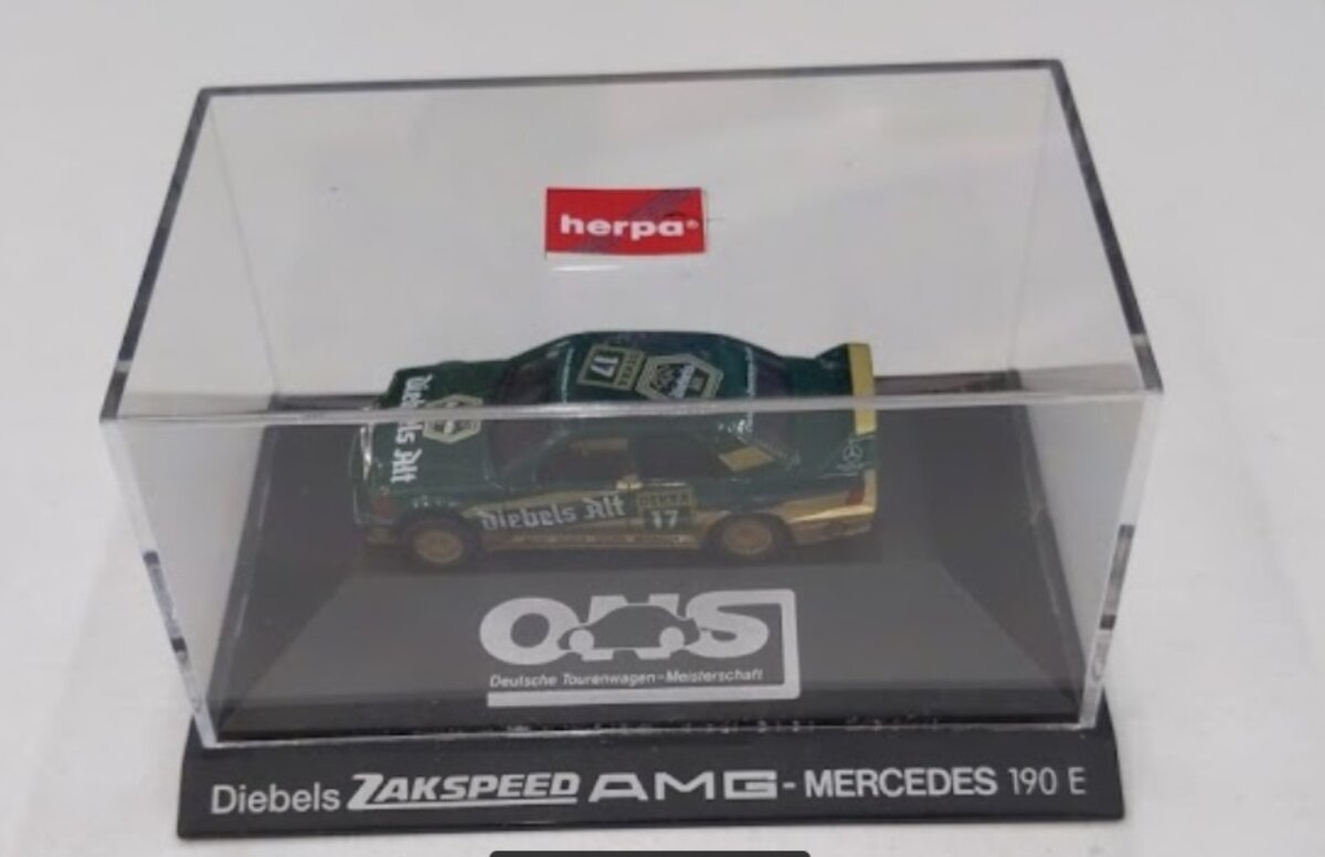 Herpa HO #17 Diebels Zakspeen AMG Mercedes 190 E