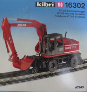 Kibri 16302 HO Atlas Two-Way Excavator Model Kit