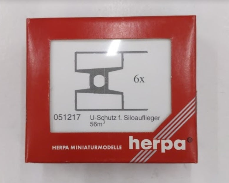 Herpa 051217 HO U-Protection F Silo Trailer x6  Detail Parts