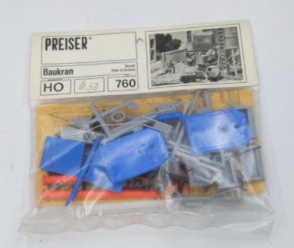 Preiser 760 HO Construction Crane Plastic Model Kit