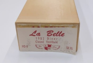 LaBelle Woodworking Co. HO-85 HO 1902 Dinner Closed Vestibule Car Kit