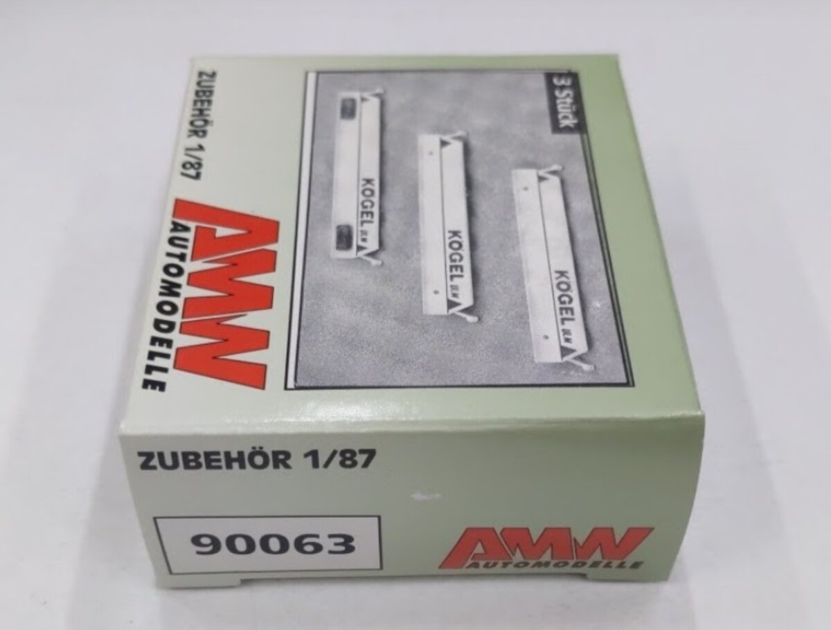 AMW 90063 HO Underrun Protection "Kogel ULM" 3 Pcs