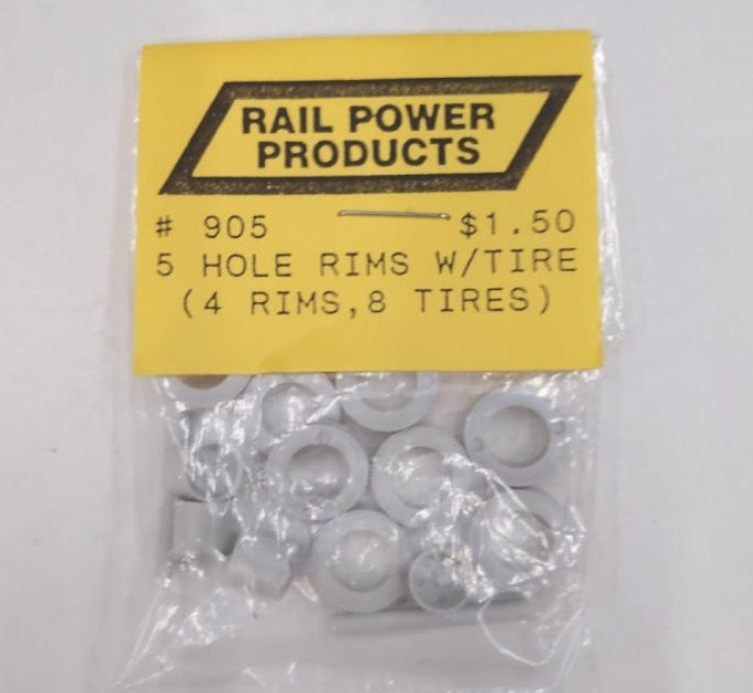 Rail Power 905 HO 5 Hole Rims w/Tire