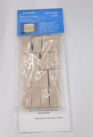 New Rail Models 33008 HO 4'' x 8''  Plywood Load Stacks
