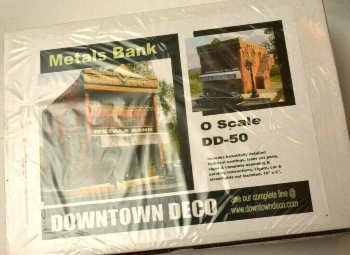 Downtown Deco DD-50 O Scale Metals Bank Building Kit
