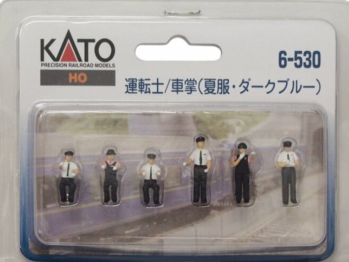Kato 6-530 HO Motoeman & Conductor Summer Wear Figuers