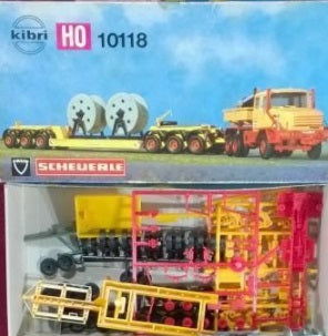Kibri B-10118 HO Construction Truck w/ Low Boy Trailer Kit