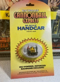 Bachmann 46202 HO Red Gandy Dancer Operating Hand Car