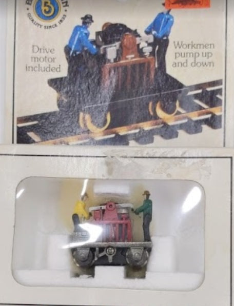 Bachmann 46202 HO Red Gandy Dancer Operating Hand Car