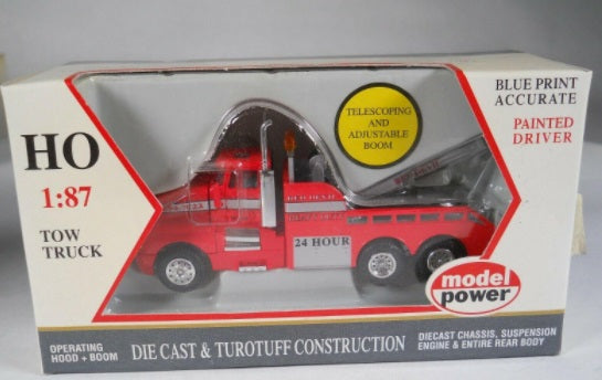 Model Power 30003 1:87 Devil Red Tow Truck Wrecker